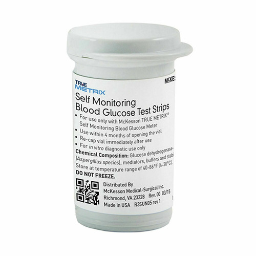 McKesson True Metrix Blood Glucose Test Strips 6x50 - 300 Strips